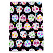 Sac Cadeau Moyen Jour des crânes de sucre morts (Dos)
