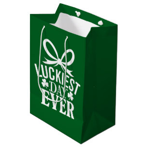 Sac Cadeau Moyen Jour le plus chanceux St Patricks Day Irlandais Ch