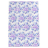 Sac Cadeau Moyen Joyeuse couronne de Noël (Dos)