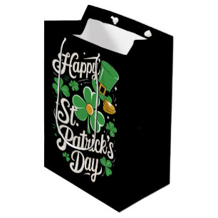 Sac Cadeau Moyen Joyeuse Saint-Patrick Patrimoine Irlandais St Patt