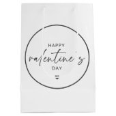 Sac Cadeau Moyen Joyeuse Saint-Valentin élégante typographie script (Dos)