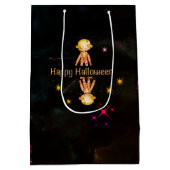 Sac Cadeau Moyen Joyeuse sorcière du costume d'Halloween (Dos)