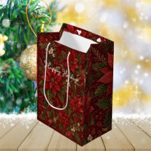 Joyeuses Fêtes Floral Rouge Noël