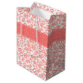 Sac Cadeau Moyen Joyeux 60e anniversaire Coral Random Numéro Motif (Dos Angle)