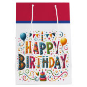 Sac Cadeau Moyen Joyeux anniversaire (Dos)