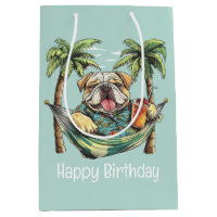 Joyeux Anniversaire Bouledogue Anglais En Haut Haw