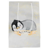 Sac Cadeau Moyen Joyeux anniversaire de Penguin (Dos)