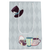 Sac Cadeau Moyen     Joyeux anniversaire Mad Hatter Tea Party (Dos)