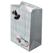 Sac Cadeau Moyen     Joyeux anniversaire Mad Hatter Tea Party (Dos Angle)