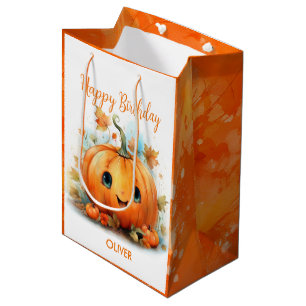 Sac Cadeau Moyen Joyeux Anniversaire Petite Citrouille