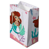 Sac Cadeau Moyen Joyeux anniversaire ! Sirène noire sous la mer (Dos Angle)