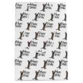 Sac Cadeau Moyen Joyeux anniversaire Tabby Cat fun (Devant)