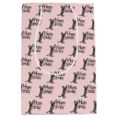 Sac Cadeau Moyen Joyeux anniversaire Tabby Cat fun (Devant)