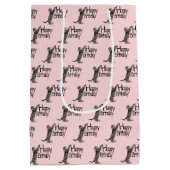 Sac Cadeau Moyen Joyeux anniversaire Tabby Cat fun (Dos)