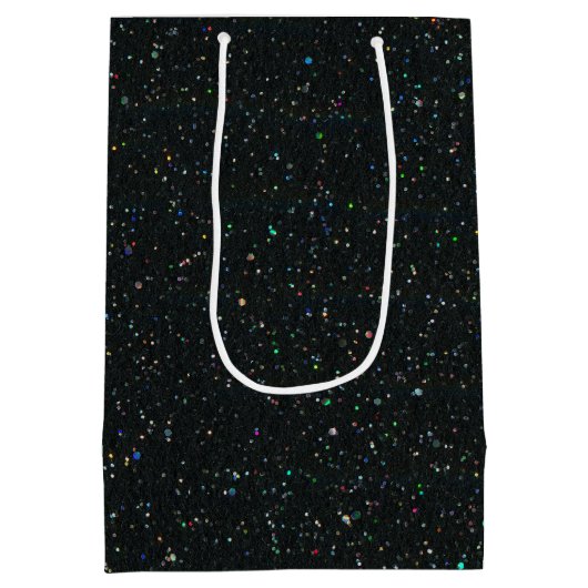 Sac Cadeau Moyen Joyeux Ballons D'Anniversaire En Parties scintilla (Dos)