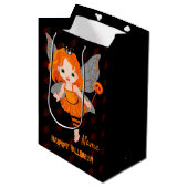 Sac Cadeau Moyen Joyeux Halloween (Devant Angle)