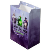 Sac Cadeau Moyen Joyeux Jar d'apothecaire d'Halloween (Devant Angle)