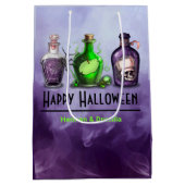 Sac Cadeau Moyen Joyeux Jar d'apothecaire d'Halloween (Dos)