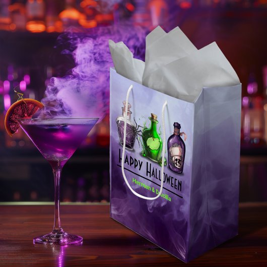 Sac Cadeau Moyen Joyeux Jar d'apothecaire d'Halloween