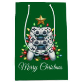 Sac Cadeau Moyen Joyeux Jeu de Noël (Devant)