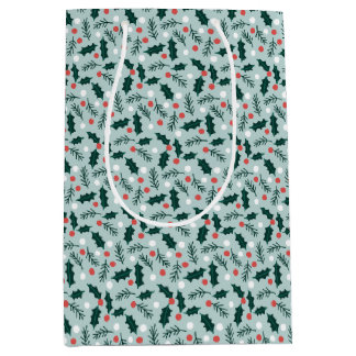 Sac Cadeau Moyen Joyeux jours de houx