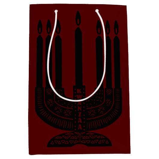 Sac Cadeau Moyen Joyeux Kwanzaa (Devant)