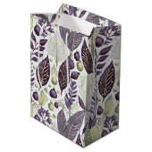 Sac Cadeau Moyen Joyeux Motif de Noël vert violet #21 ID1009 (Dos Angle)