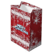 Sac Cadeau Moyen Joyeux Noël (Devant Angle)