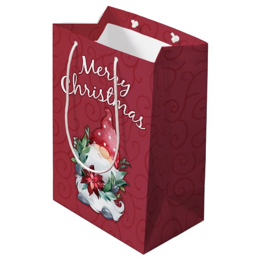 Sac Cadeau Moyen Joyeux Noël (Dos Angle)