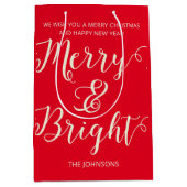 Sac Cadeau Moyen Joyeux Noël (Devant)