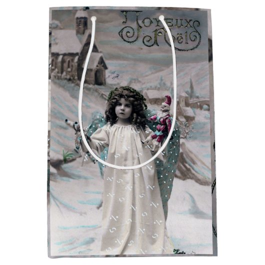 Sac Cadeau Moyen Joyeux Noel (Devant)