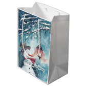 Sac Cadeau Moyen Joyeux Noël (Dos Angle)