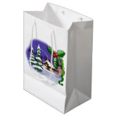 Sac Cadeau Moyen Joyeux Noël (Devant Angle)