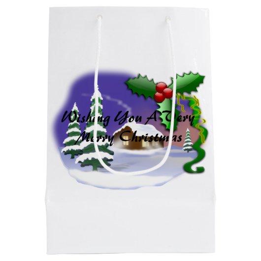 Sac Cadeau Moyen Joyeux Noël (Dos)