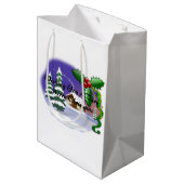 Sac Cadeau Moyen Joyeux Noël (Dos Angle)