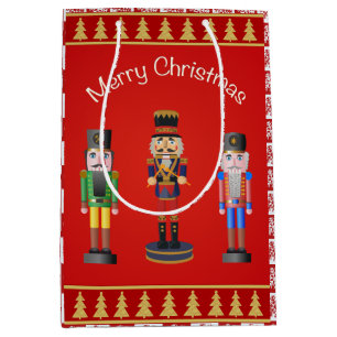 Sac Cadeau Moyen Joyeux Noël avec Nutcracker