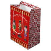 Sac Cadeau Moyen Joyeux Noël avec Nutcracker (Dos Angle)