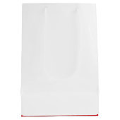Sac Cadeau Moyen Joyeux Noël blanc blanc blanc blanc rouge moderne (Dos)