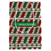 Sac Cadeau Moyen Joyeux Noël Elégant & Personnaliser moderne (Devant)