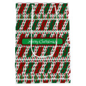 Sac Cadeau Moyen Joyeux Noël Elégant & Personnaliser moderne (Dos)