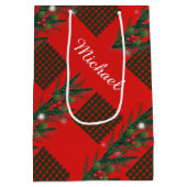 Sac Cadeau Moyen Joyeux Noël et Bonne Année ! Modèle Écosse (Dos)