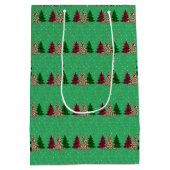 Sac Cadeau Moyen Joyeux Noël moderne & élégant (Dos)