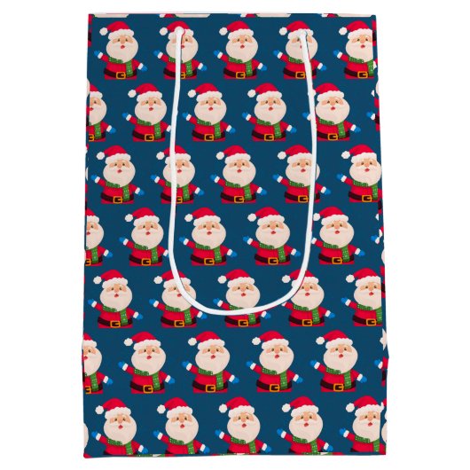 Sac Cadeau Moyen Joyeux Noël Père Noël (Dos)