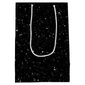 Sac Cadeau Moyen Joyeux Noël Père Noël et Lune (Dos)