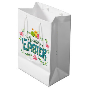 Sac Cadeau Moyen Joyeux OEufs de Pâques colorés de Pâques Sac-cadea