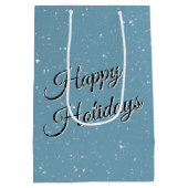 Sac Cadeau Moyen Joyeux Pingouins de Noël dansant (Dos)