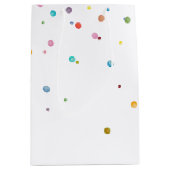 Sac Cadeau Moyen Joyeux points Confetti (Devant)