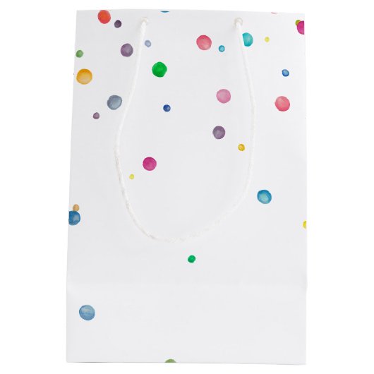 Sac Cadeau Moyen Joyeux points Confetti (Dos)