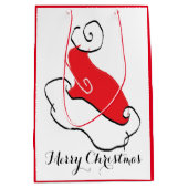 Sac Cadeau Moyen Joyeux Santa Hat (Devant)