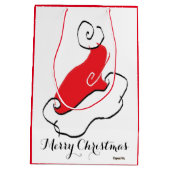 Sac Cadeau Moyen Joyeux Santa Hat (Dos)